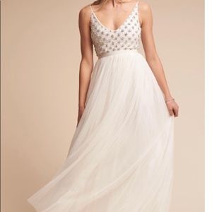 BHLDN Myra Formal Wedding Dress Beaded Size 4